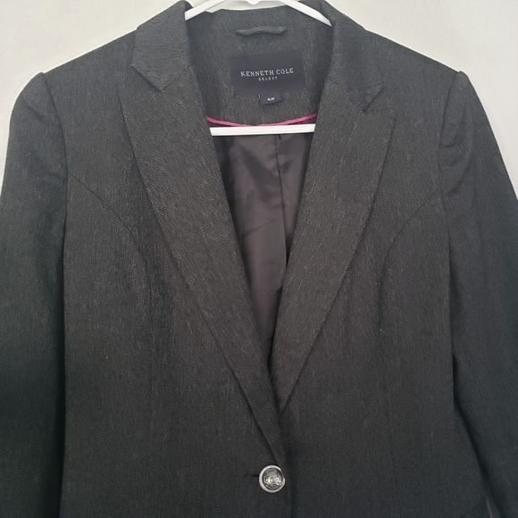 Kenneth Cole Dark Grey Blazer Small - Picture 3 of 4